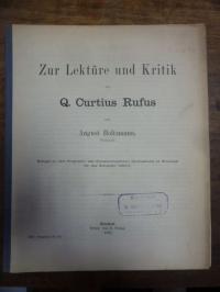 Holtzmann, Zur Lektüre und Kritik des Q. Curtius Rufus,