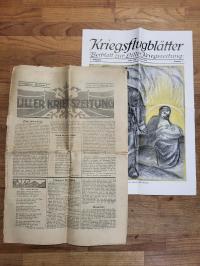 Liller Kriegszeitung – 3. Kriegsjahr. Nummer 1 – 2. Augost 1916 – mit Kriegsflug