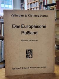 Velhagen & Klasings Karte – Das Europäische Rußland – Maßstab 1:4,5 Millionen,
