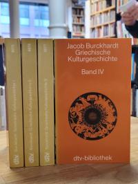 Burckhardt, Griechische Kulturgeschichte – In vier Bänden (= alles),