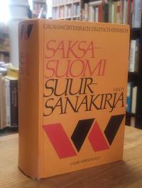 Finnisch / Lauri Hirvensalo, Großwörterbuch Deutsch-Finnisch / Saska-Suomi Suur-