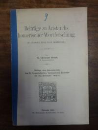 Dimpfl, Beiträge zu Aristarchs homerischer Wortforschung,