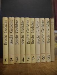 Brecht, [Gesamtausgabe der] Gedichte, 10 Bände (= alles),