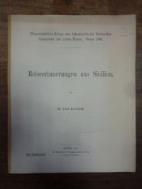 Kerckhoff, Reiseerinnerungen aus Sicilien,