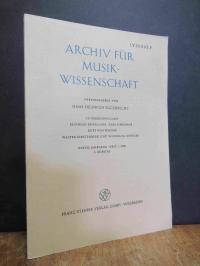 Eggebrecht, Archiv für Musikwissenschaft – AfMw, XXXVIII. Jahrgang, Heft 1,