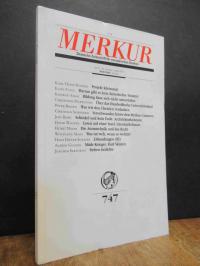 Bohrer, Merkur 747 – Deutsche Zeitschrift für europäisches Denken, 63. Jahrgang,