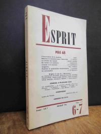 Domenach, ESPRIT No. 6-7, Juin-Juillet 1968: Mai 68,