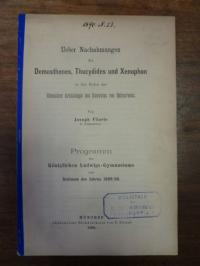 Flierle, Über Nachahmungen des Demosthenes, Thucydides und Xenophon in den Reden