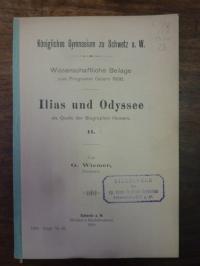 Wiemer, Ilias und Odyssee als Quelle der Biographen Homers – II,