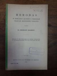 Krakert, Herodas in mimiambis quatenus comoediam graecam respexisse videatur,