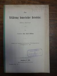 Kühn, Zur Erklärung homerischer Beiwörter, (adinos, atrigetos),